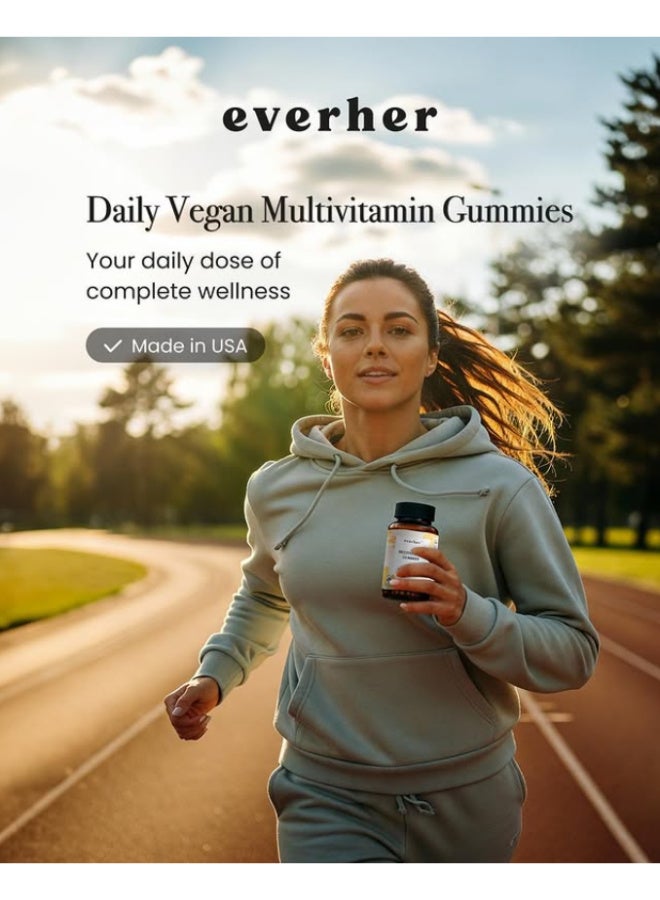 Everher Multivitamin Gummies | USA Made | 20+ Essential Vitamins & Minerals | Supports Energy, Immunity & Daily Wellness | Vegan | Natural Flavors | 60 Gummies - Image 5